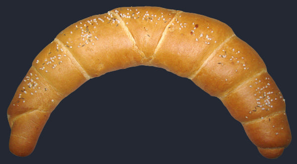 Kifli, köményes, sós, óriás 200g